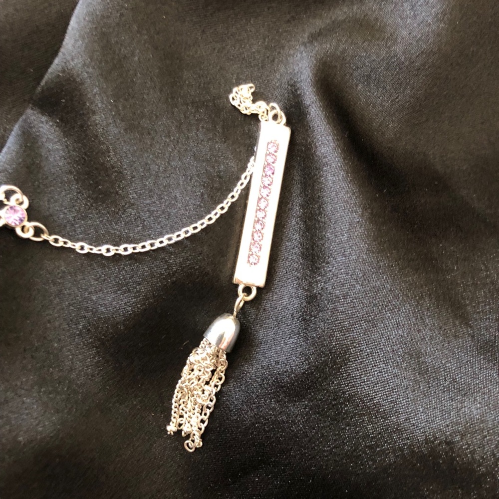 Silver Amethyst Inspiration Necklace